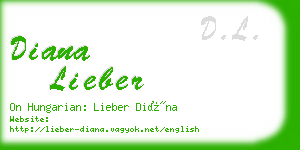 diana lieber business card